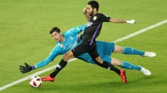 حسين الشحان يهدر فرصة هدف في مرمى ريال مدريد