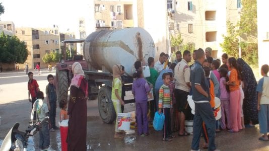قطع مياه الشرب