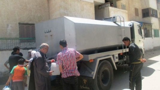 انقطاع المياه في القاهرة