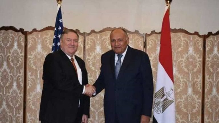 وزيرا الخارجية المصري والأمريكي