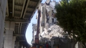 إصابة سبعة أشخاص في انهيار سقف مسجد تحت الإنشاء بالدقهلية