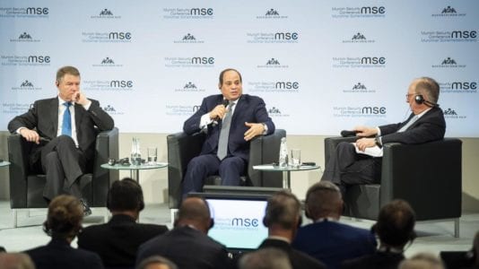 السيسي في مؤتمر ميونيخ