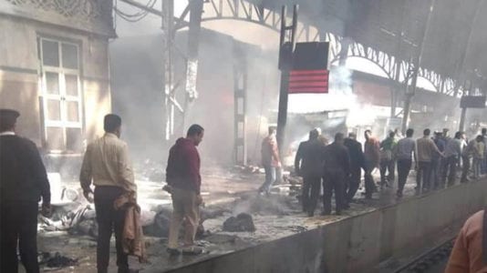 حريق محطة مصر