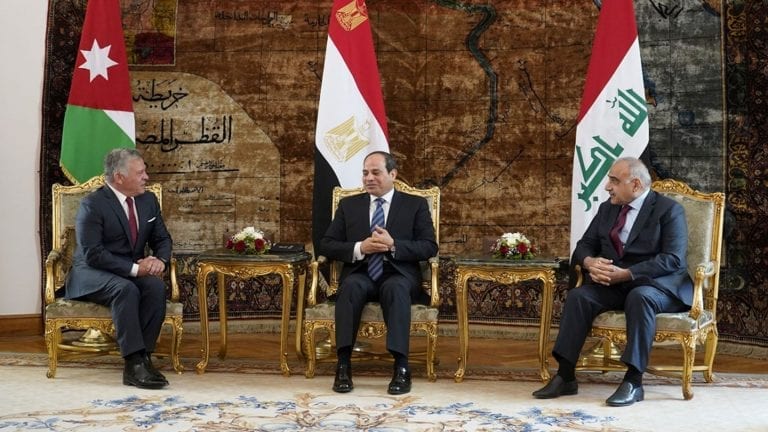 القمة المصرية الأردنية العراقية
