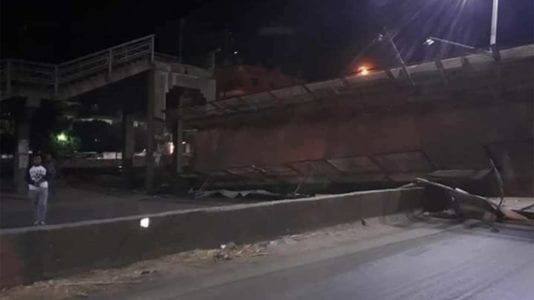 انهيار كوبري بطوخ