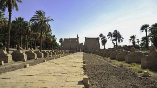 مذكرة للآثار بسبب حريق بالقرب من طريق الكباش بالأقصر