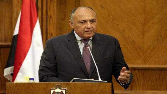 سامح شكري يعلن مشاركة مصر في "مؤتمر البحرين": لتقييم خطة كوشنر