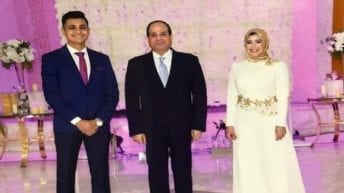 جواز بقرار جمهوري.. السيسي يشهد على عقد قران عروسين