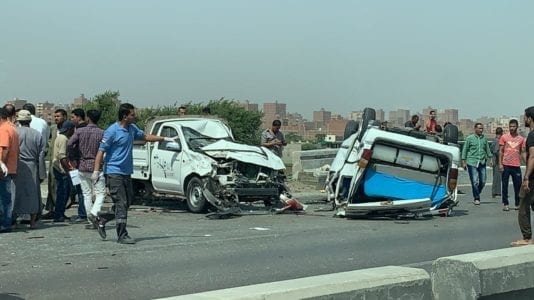 حادثة تصادم سيارة