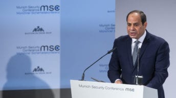 السيسي يتحدث في مؤتمر ميونخ للأمن