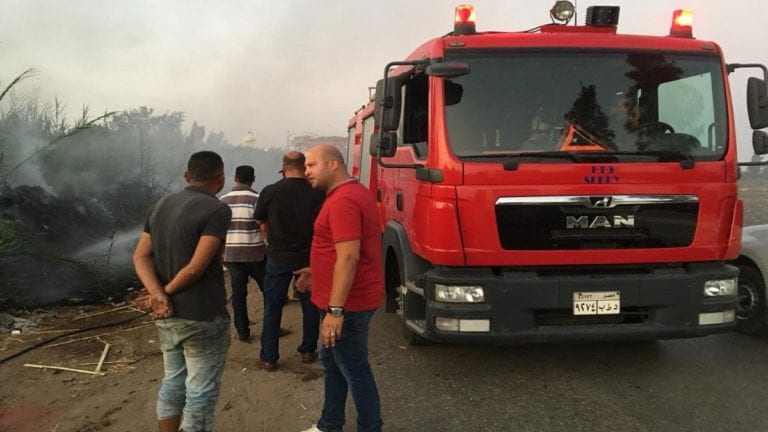 حريق في موقع تدوير قش الأرز بالدقهلية: خسائر 6 ملايين جنيه