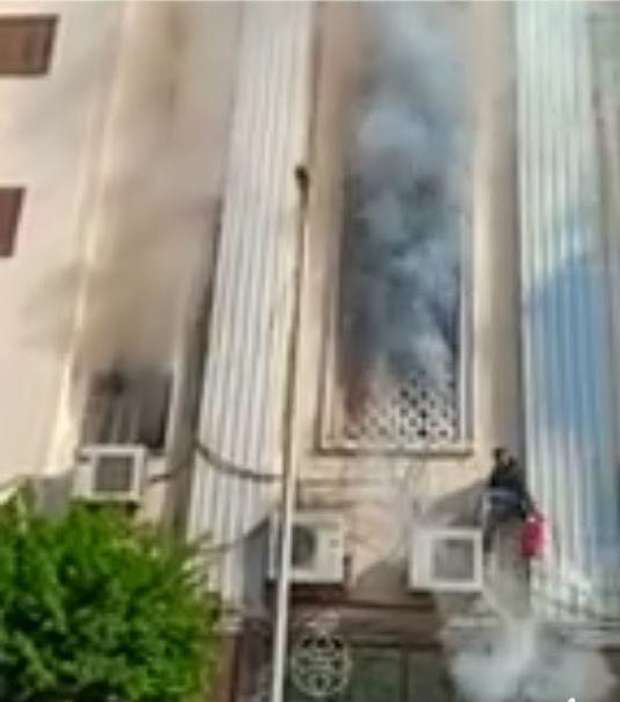 حريق في كنيسة ماري جرجس الجيوشي بشبرا (فيديو وصور)
