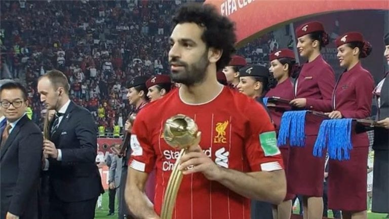 محمد صلاح يتوج بجازة أفضل لاعب في بطولة كأس العالم للأندية