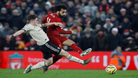 هدف محمد صلاح في نادي مانشيستر