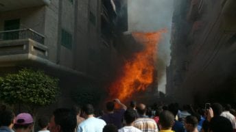 وفاة 7 أفراد في حريق منزل بالحيرة