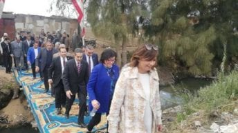 انتقادات بسبب صور استقبال وزيرة الهجرة في الغربية: سجاد على الترعة