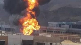 حريق في خط غاز بالمطرية بسبب أعمال تطوير (فيديو)